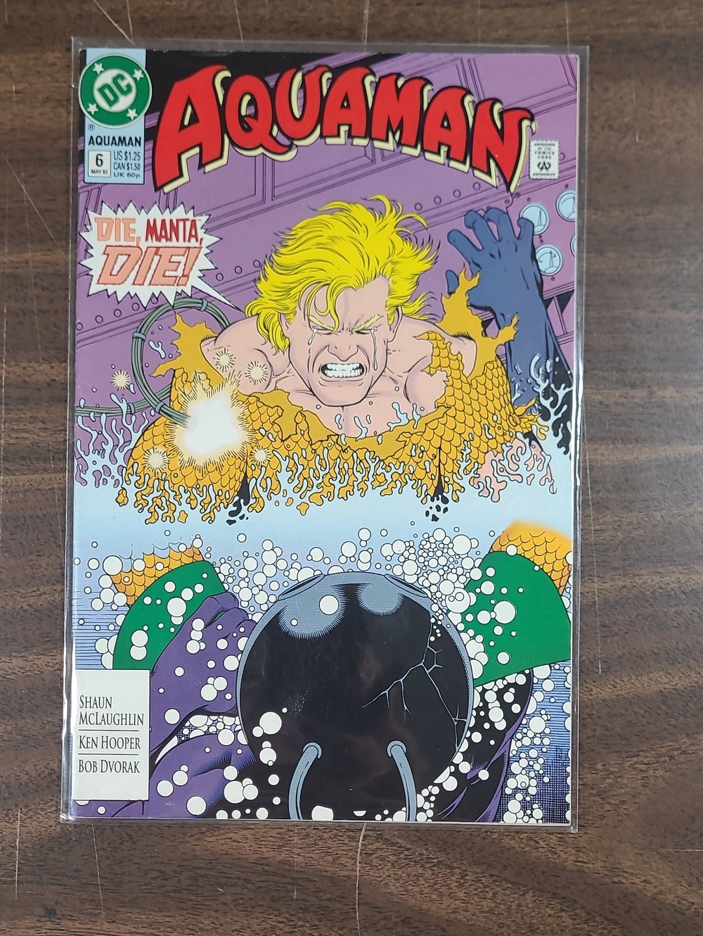 DC Aquaman Comic Book #6 May 1992 Bagged